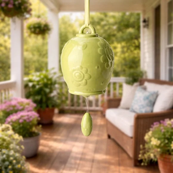 Boston International Ceramic Hanging Bell Wind Chime Set of 3 – NWT - Picture 4 of 13